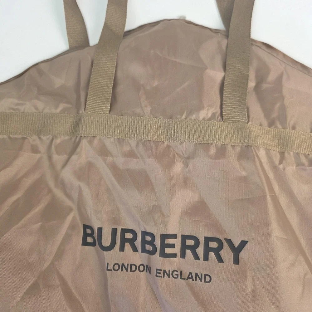 Burberry Garment Bag Brown 40 Inch Nylon Soft Case Travel Suit Cover Storage